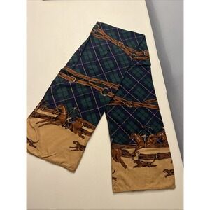 JG Hook Estate Equestrian Bridle Art Riding Horses Oblong Rectangle Scarf Wrap